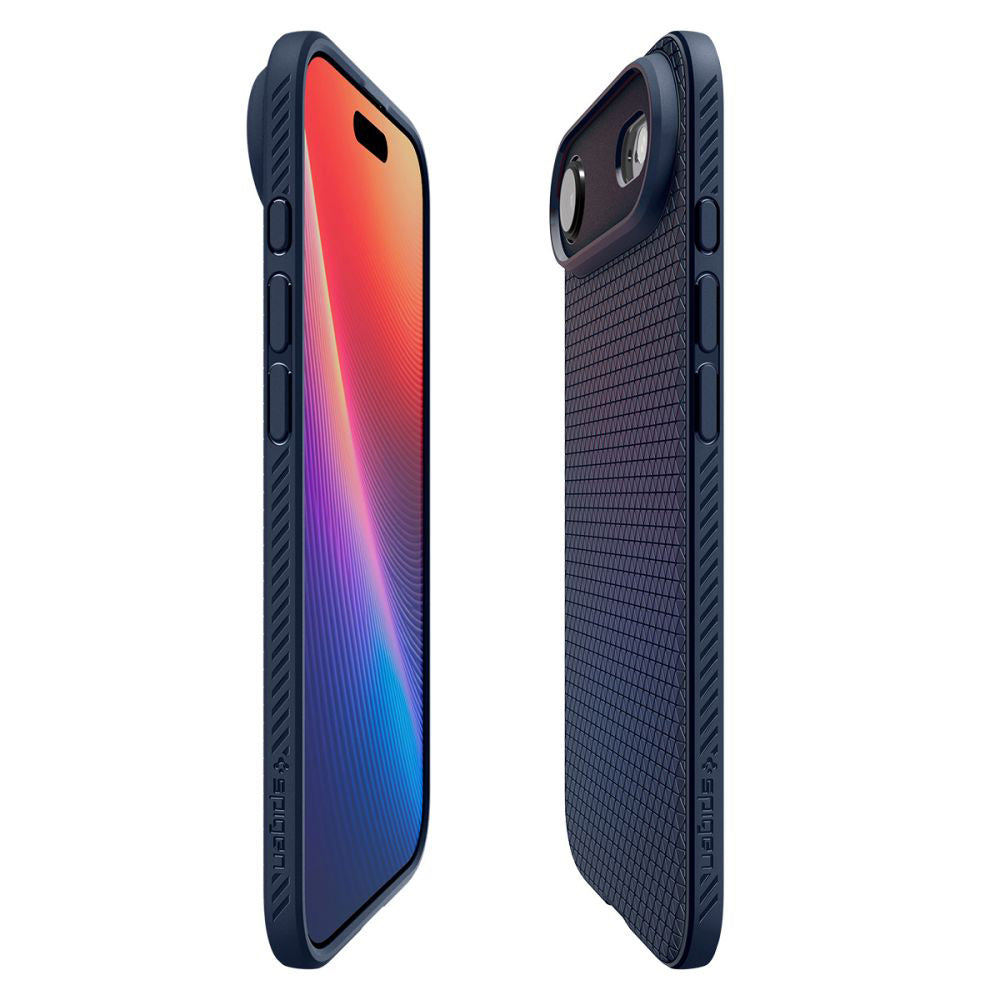 Калъф за Apple iPhone 17 Air, Spigen, Liquid Air, Тъмносин ACS10303