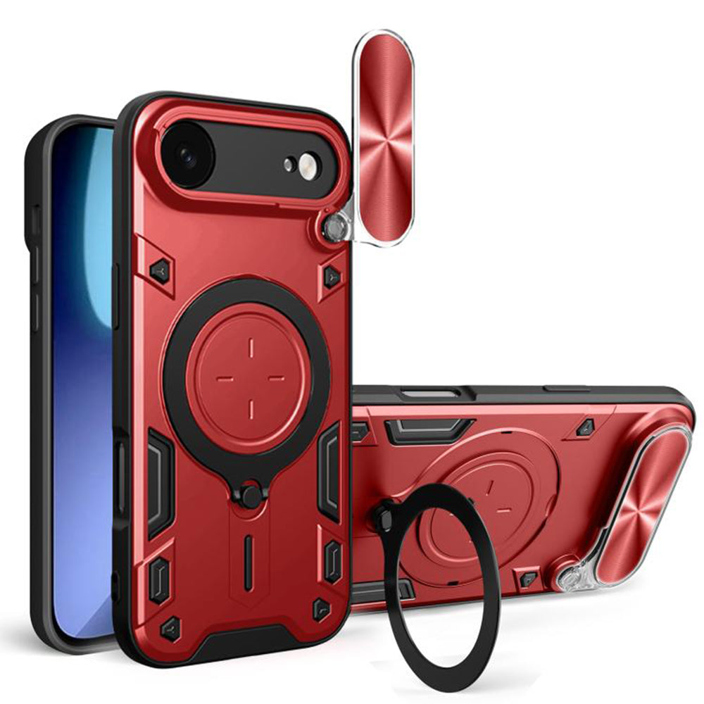 Калъф за Apple iPhone 17 Air, Techsuit, CamGuard Pro, Червен