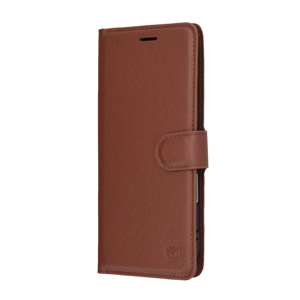 Калъф за Apple iPhone 17 Air, Techsuit, Leather Folio, Кафяв