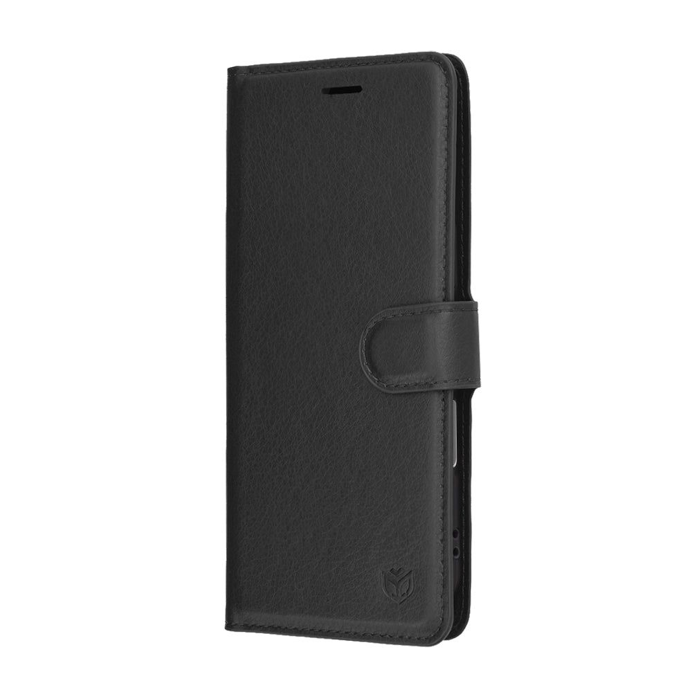Калъф за Apple iPhone 17 Air, Techsuit, Leather Folio, Черен