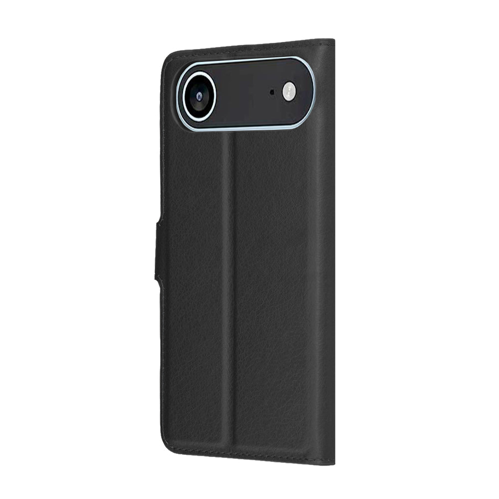 Калъф за Apple iPhone 17 Air, Techsuit, Leather Folio, Черен