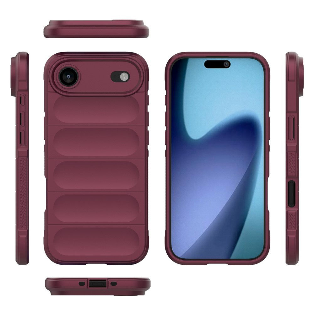 Калъф за Apple iPhone 17 Air, Techsuit, Magic Shield, Вишнев