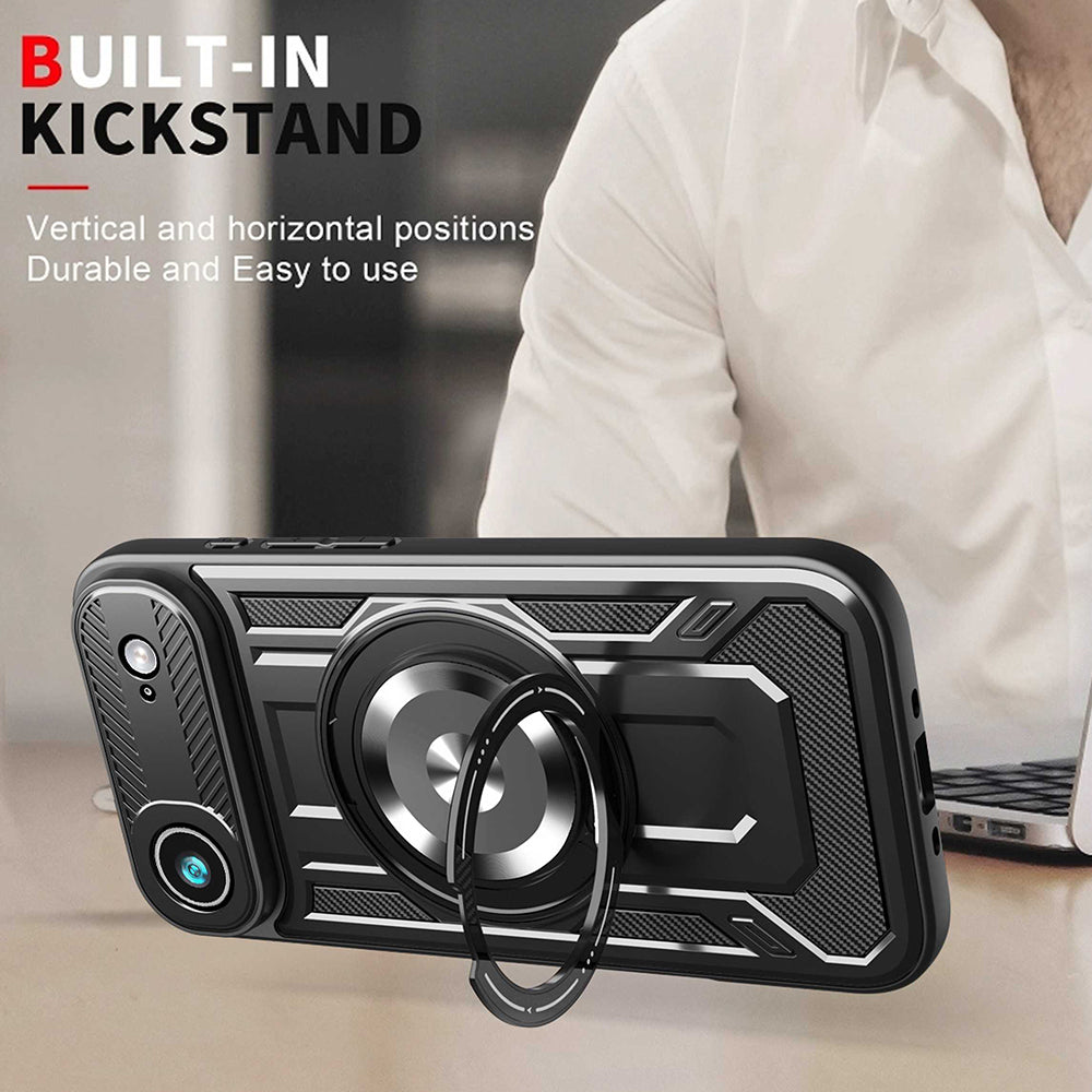 Калъф за Apple iPhone 17 Air, Techsuit, RuggedCam, Син
