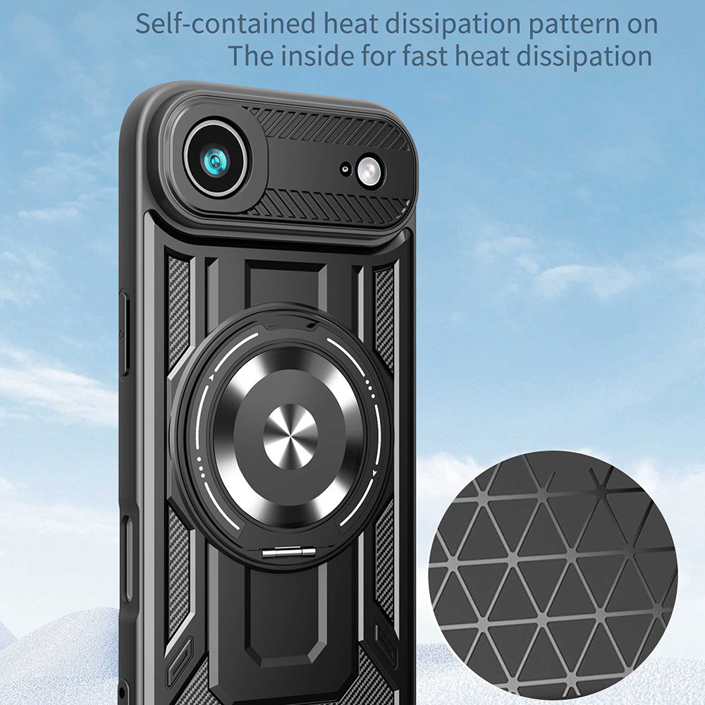 Калъф за Apple iPhone 17 Air, Techsuit, RuggedCam, Син