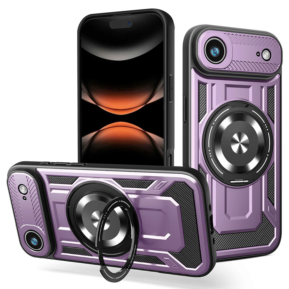 Калъф за Apple iPhone 17 Air, Techsuit, RuggedCam, Лилав