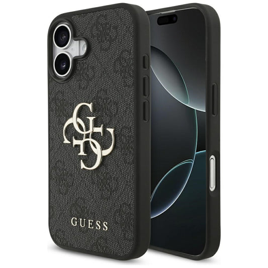Калъф за Apple iPhone 17, Guess, 4G Big Logo, Черен