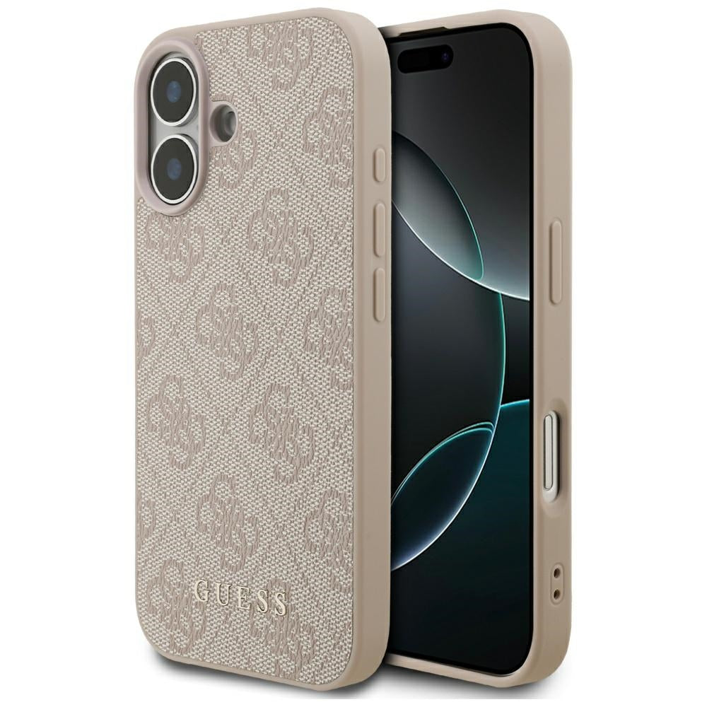 Калъф за Apple iPhone 17, Guess, 4G Classic, Розов