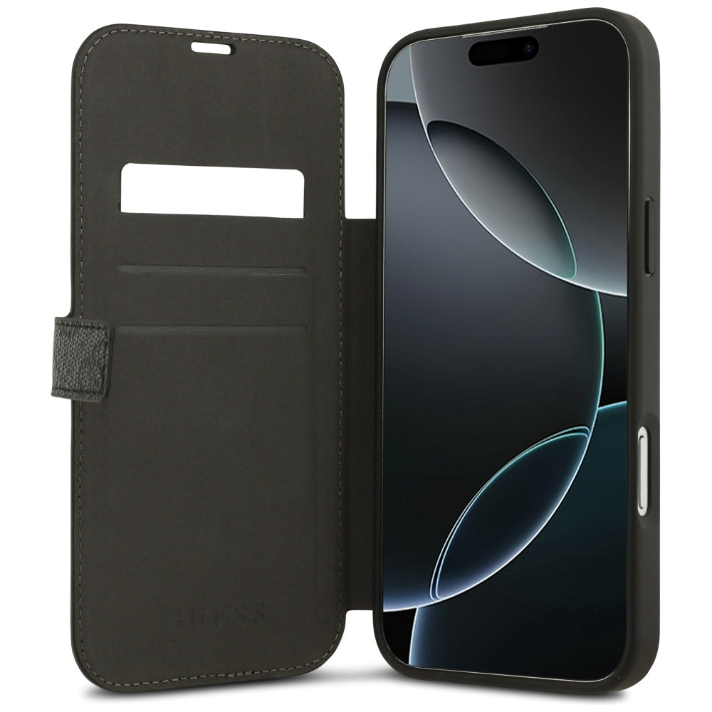 Case for Apple iPhone 17, Guess, 4G Metal Logo, Black