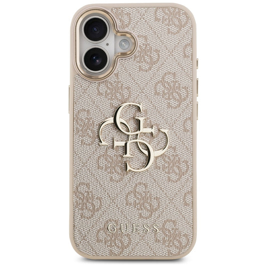Калъф за Apple iPhone 17, Guess, Big 4G Logo Classic, Розово Злато