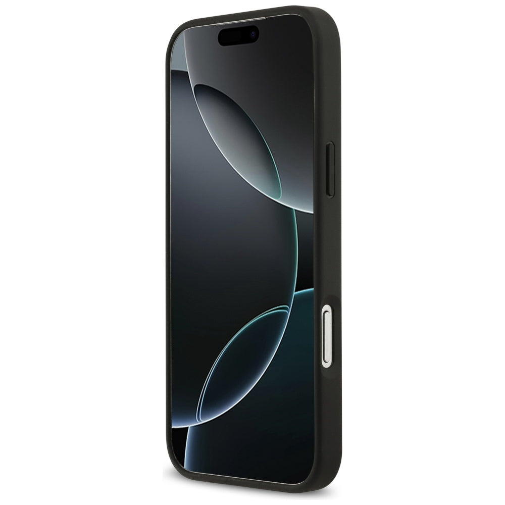 Калъф за Apple iPhone 17 Pro Max, Guess, 4G Double Card Triangle, Черен