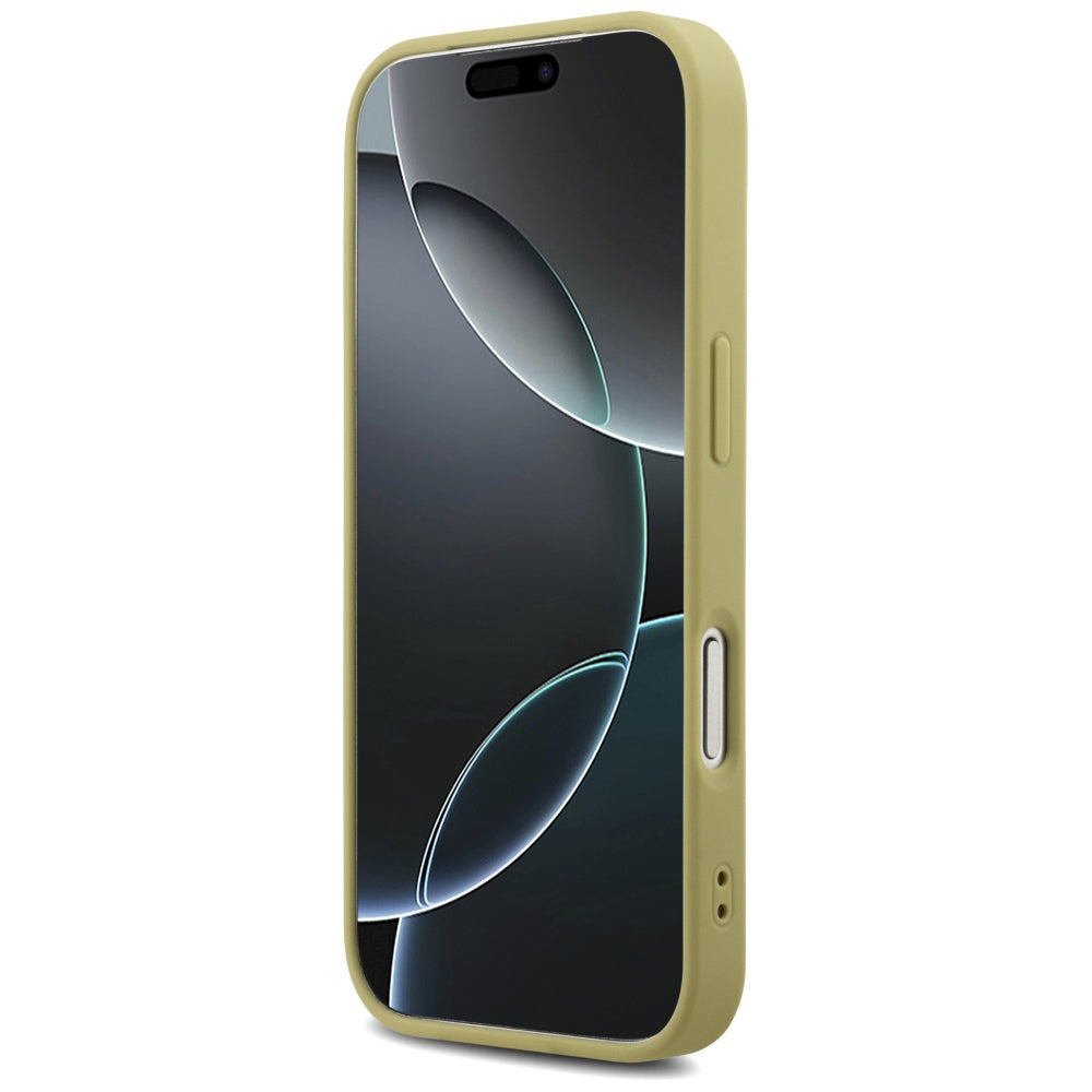 Калъф за Apple iPhone 17 Pro Max, Guess, Fixed Glitter Big 4G, Златист