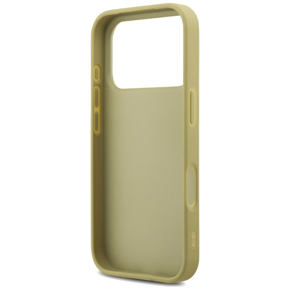 Калъф за Apple iPhone 17 Pro Max, Guess, Fixed Glitter Big 4G, Златист