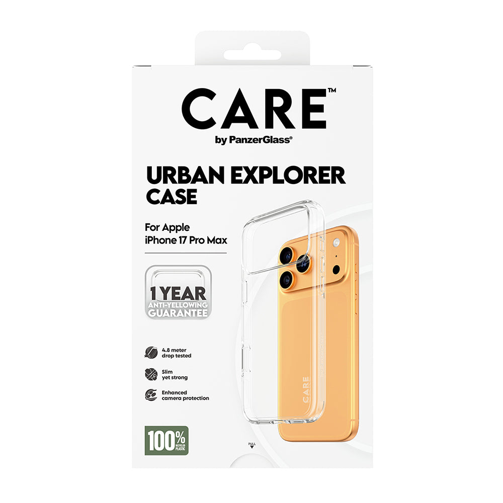Калъф за Apple iPhone 17 Pro Max, PanzerGlass, Care Urban Explorer, Прозрачен