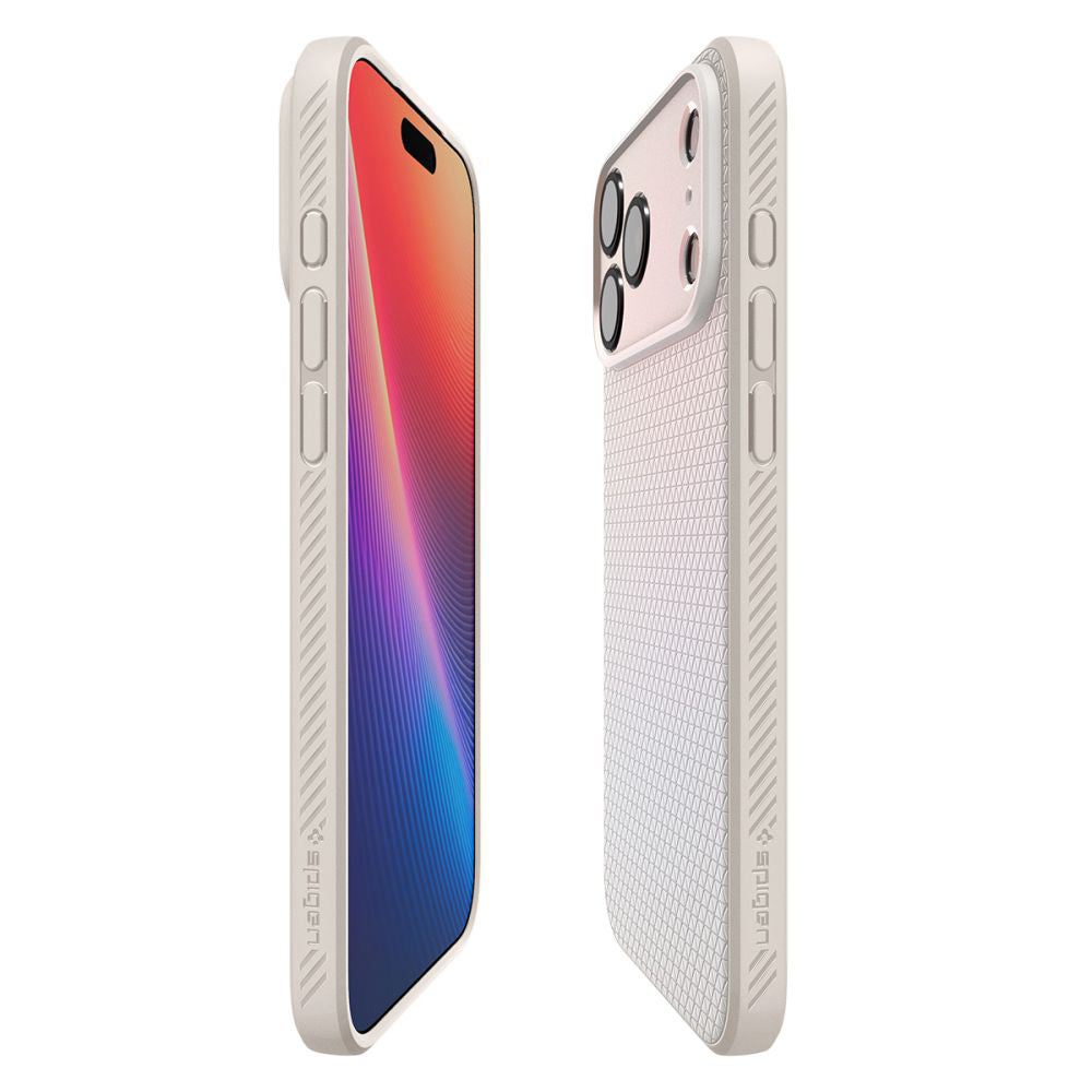 Калъф за Apple iPhone 17 Pro Max, Spigen, Liquid Air, Бежов