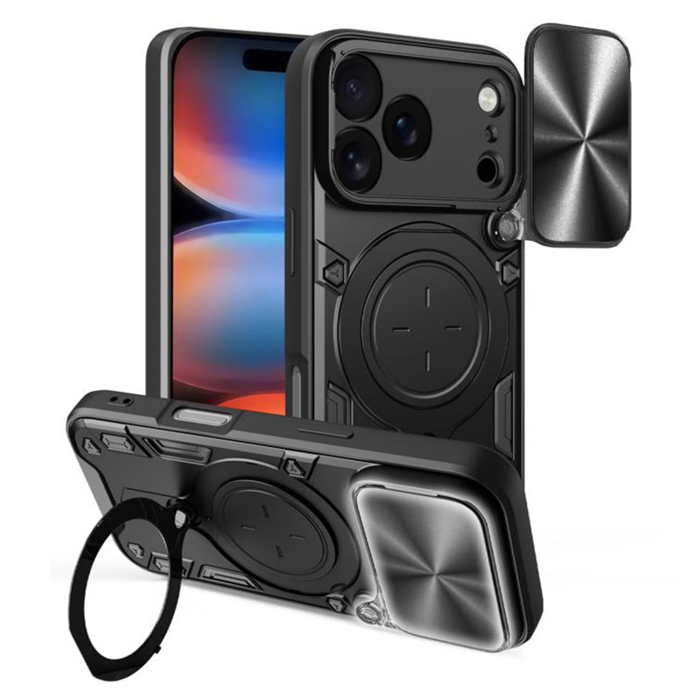 Калъф за Apple iPhone 17 Pro Max, Techsuit, CamGuard Pro, Черен