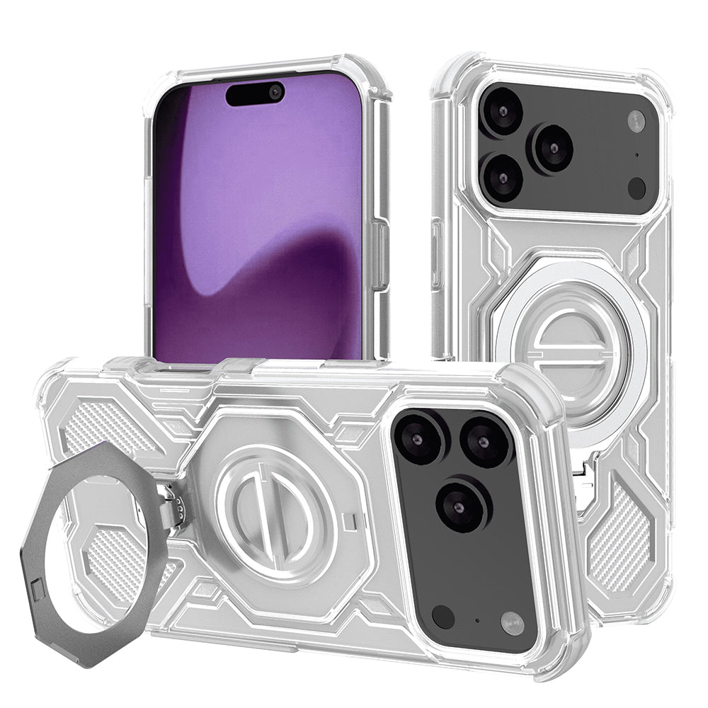 Калъф за Apple iPhone 17 Pro Max, Techsuit, Carbon Shield Pro, Бял
