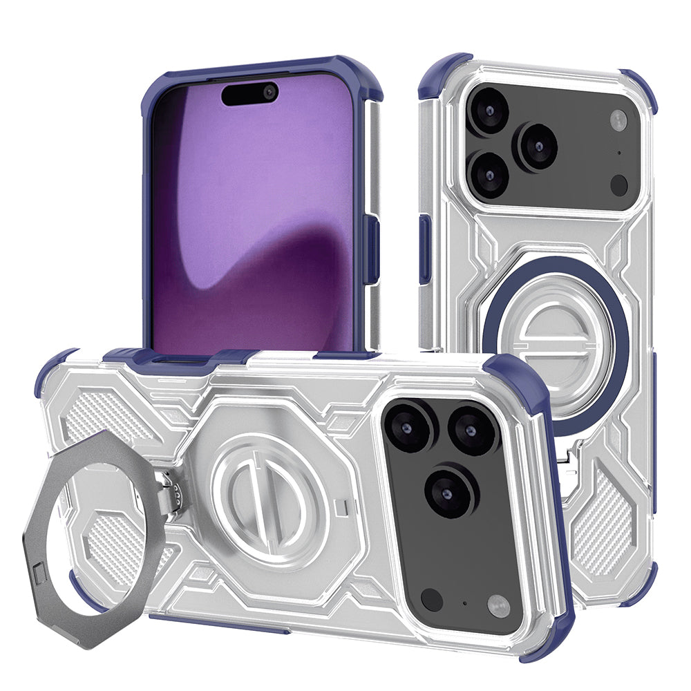 Калъф за Apple iPhone 17 Pro Max, Techsuit, Carbon Shield Pro, Син
