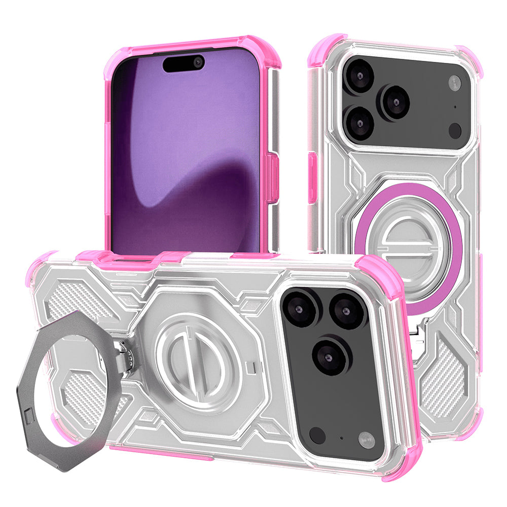Калъф за Apple iPhone 17 Pro Max, Techsuit, Carbon Shield Pro, Розов