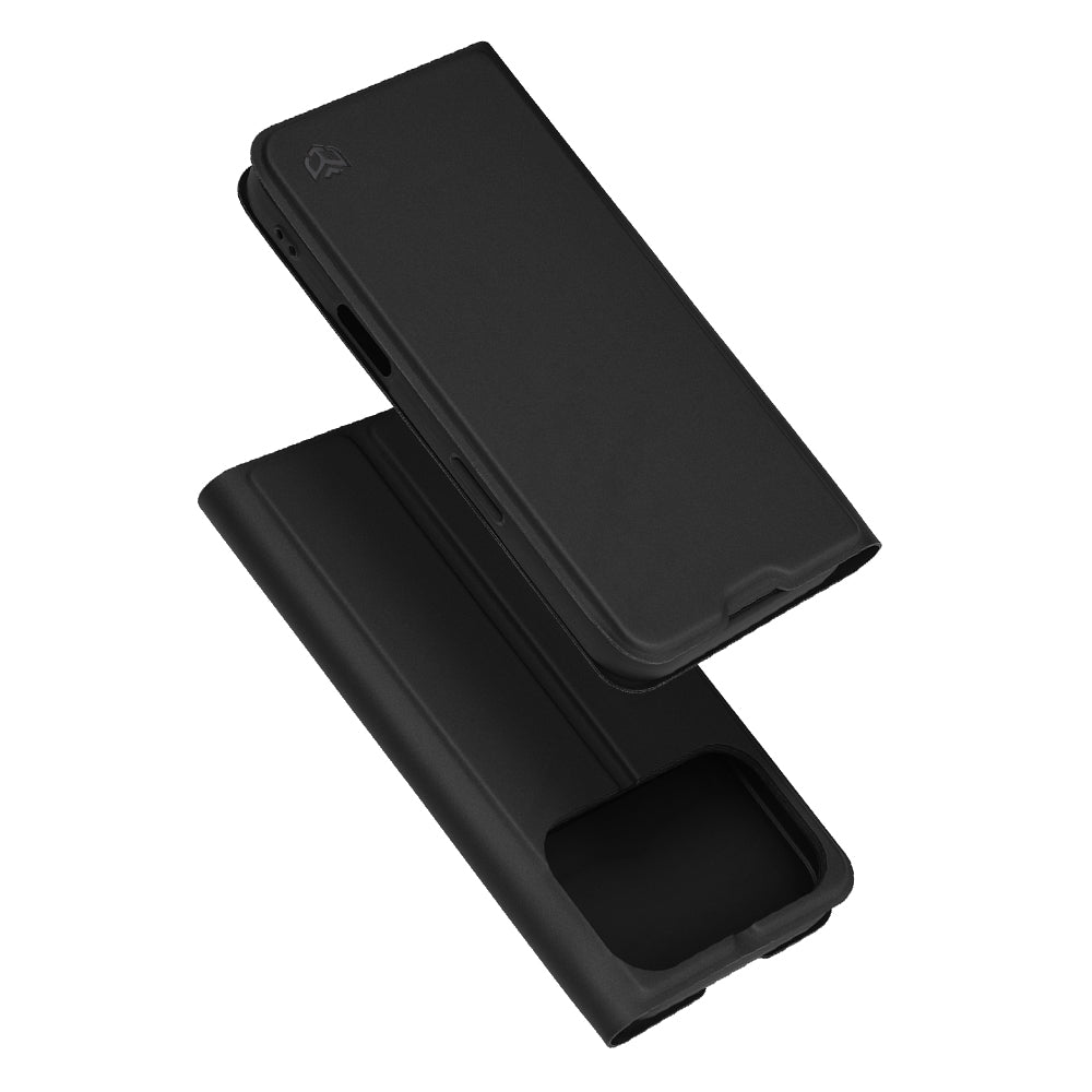Калъф за Apple iPhone 17 Pro Max, Techsuit, Magskin Book, Черен