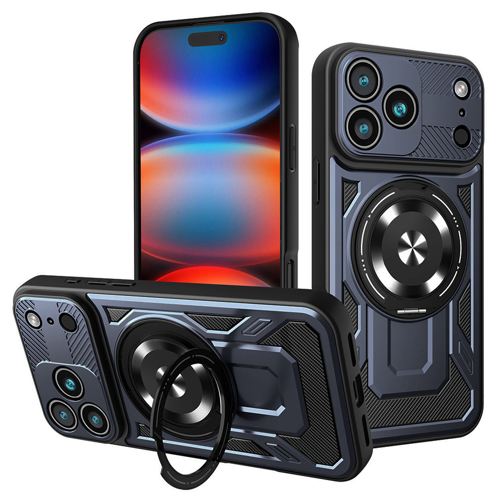 Калъф за Apple iPhone 17 Pro Max, Techsuit, RuggedCam, Син