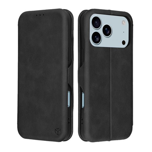 Калъф за Apple iPhone 17 Pro Max, Techsuit, Safe Wallet Plus, Черен