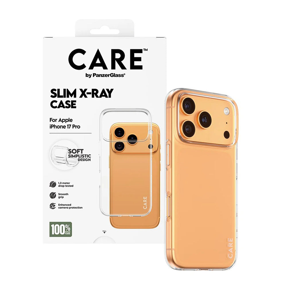 Калъф за Apple iPhone 17 Pro, PanzerGlass, Care Fashionable X-ray, Прозрачен