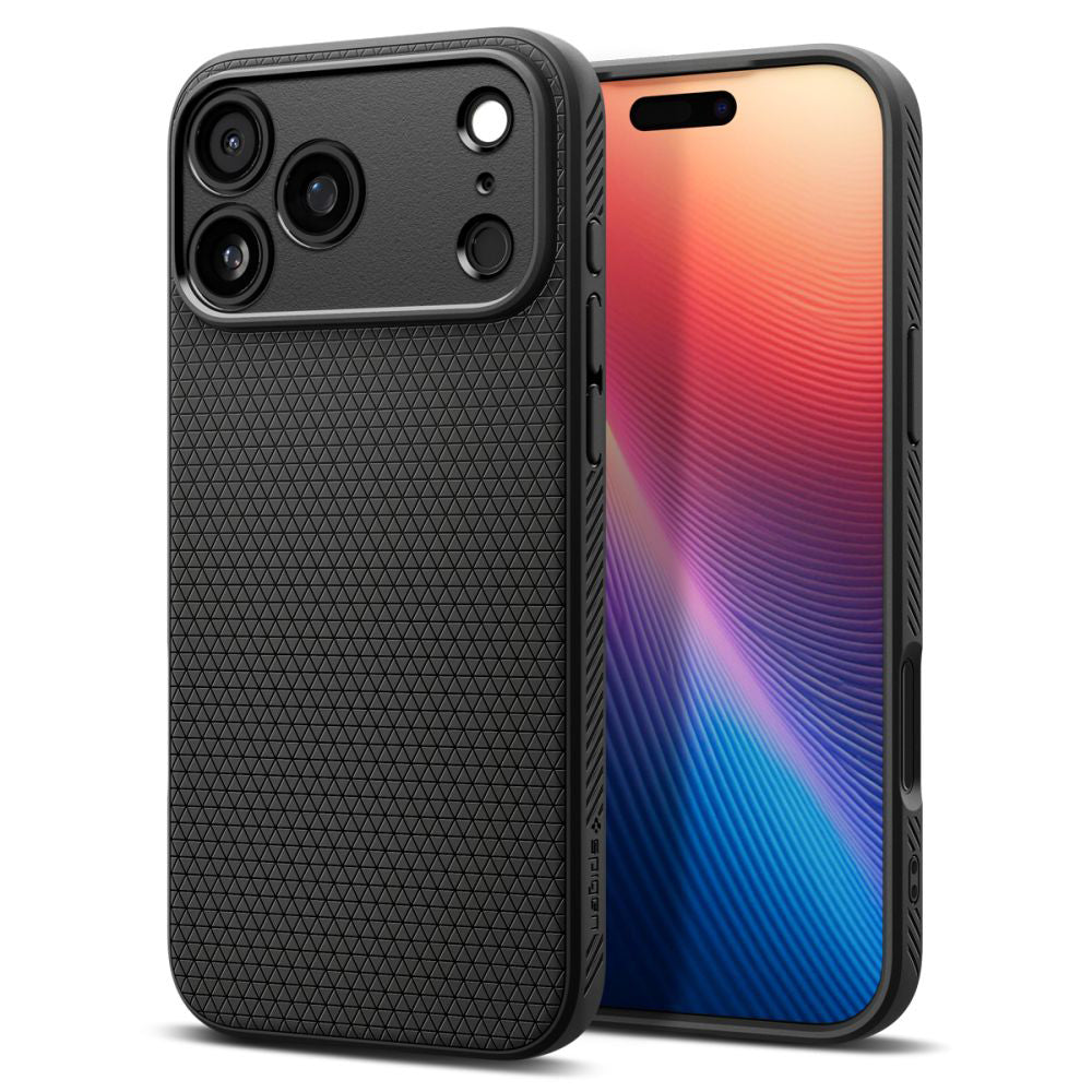 Калъф за Apple iPhone 17 Pro, Spigen, Liquid Air, Мат Черен ACS10331