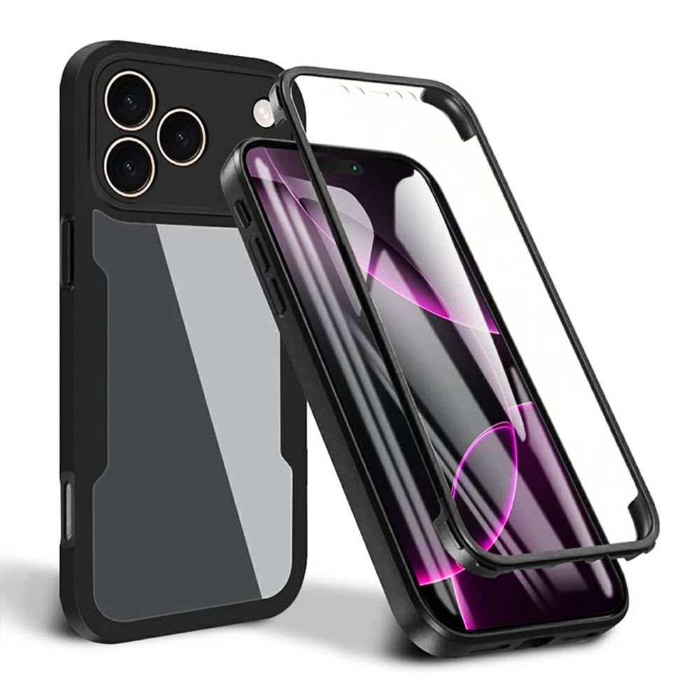 Калъф за Apple iPhone 17 Pro, Techsuit, ColorVerse 360, Черен