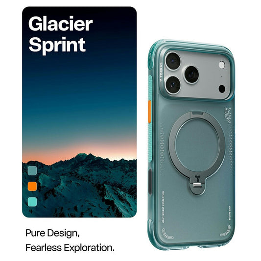 Калъф за Apple iPhone 17 Pro, Torras, Ostand Spin Air, Зелен