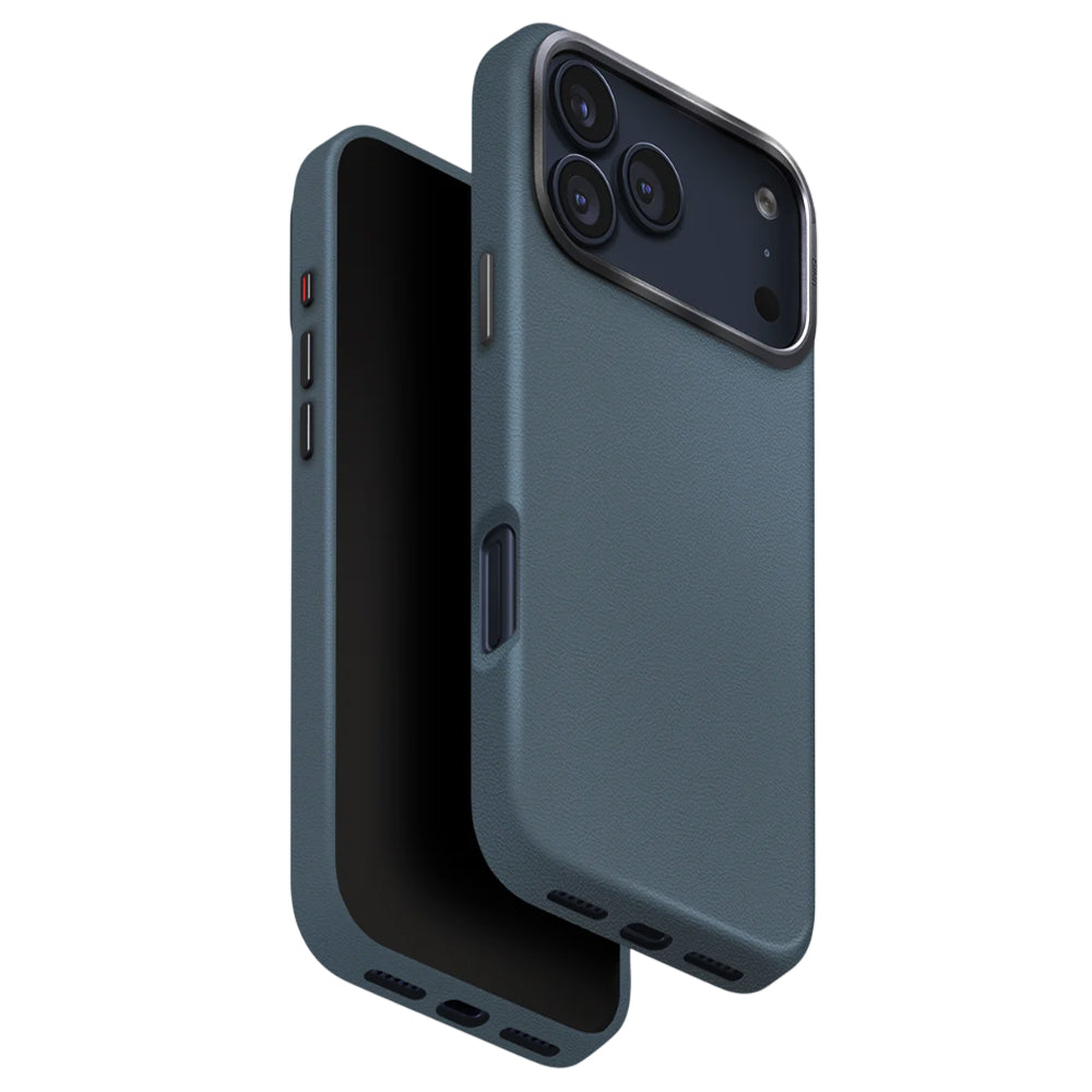 Калъф за Apple iPhone 17 Pro, UNIQ, Lyden Leatherette, Син