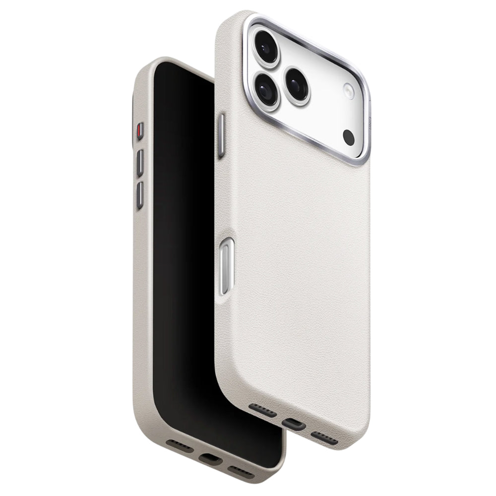 Калъф за Apple iPhone 17 Pro, UNIQ, Lyden Leatherette, Сив