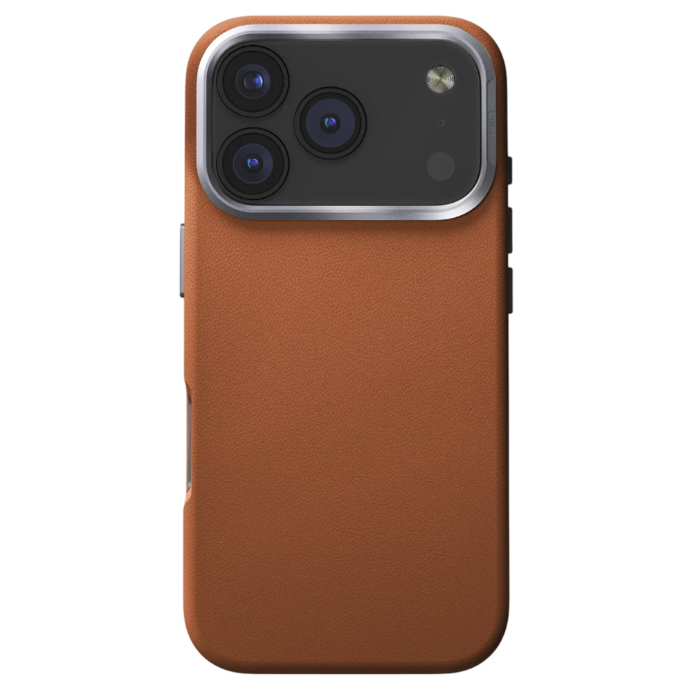 Калъф за Apple iPhone 17 Pro, UNIQ, Lyden Leatherette, Кафяв