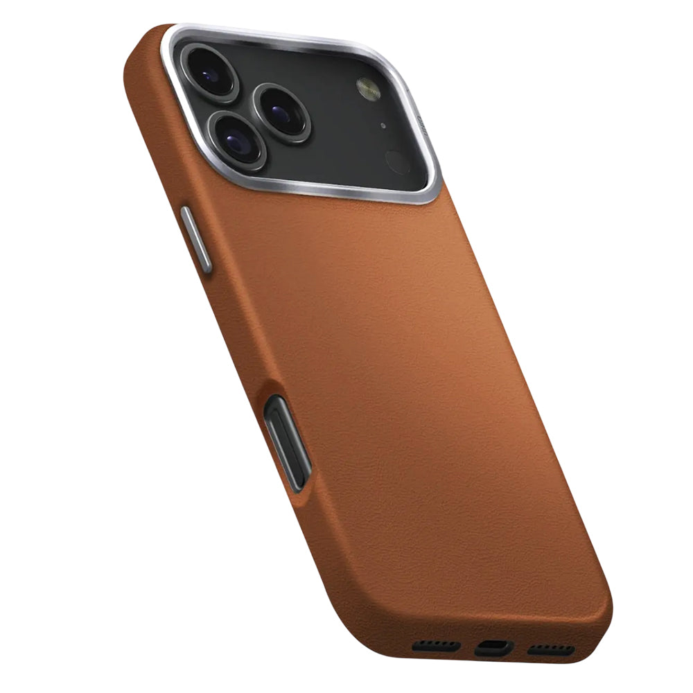 Калъф за Apple iPhone 17 Pro, UNIQ, Lyden Leatherette, Кафяв