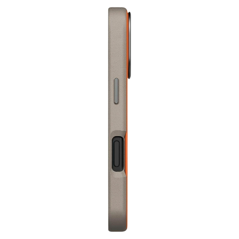 Калъф за Apple iPhone 17 Pro, UNIQ, Lyden Leatherette, Бежово Оранжев