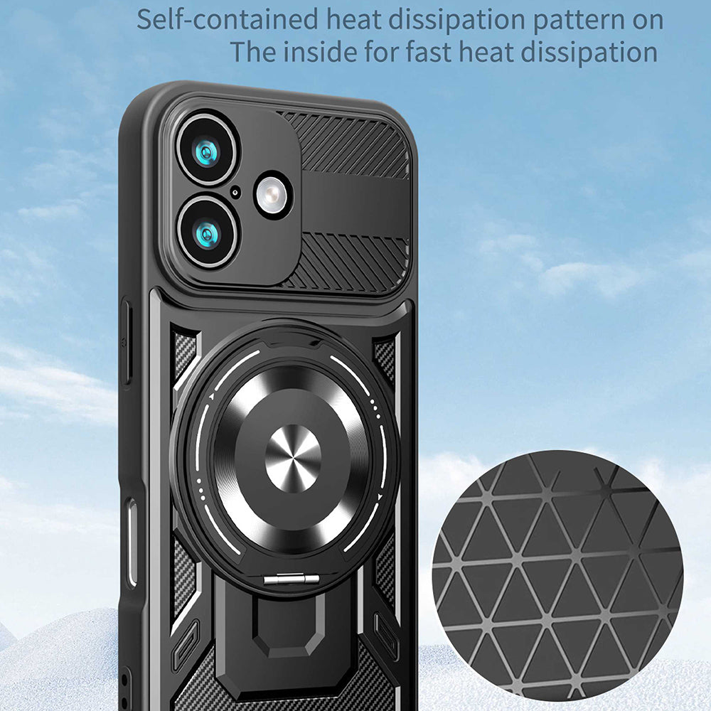 Калъф за Apple iPhone 17, Techsuit, RuggedCam, Лилав