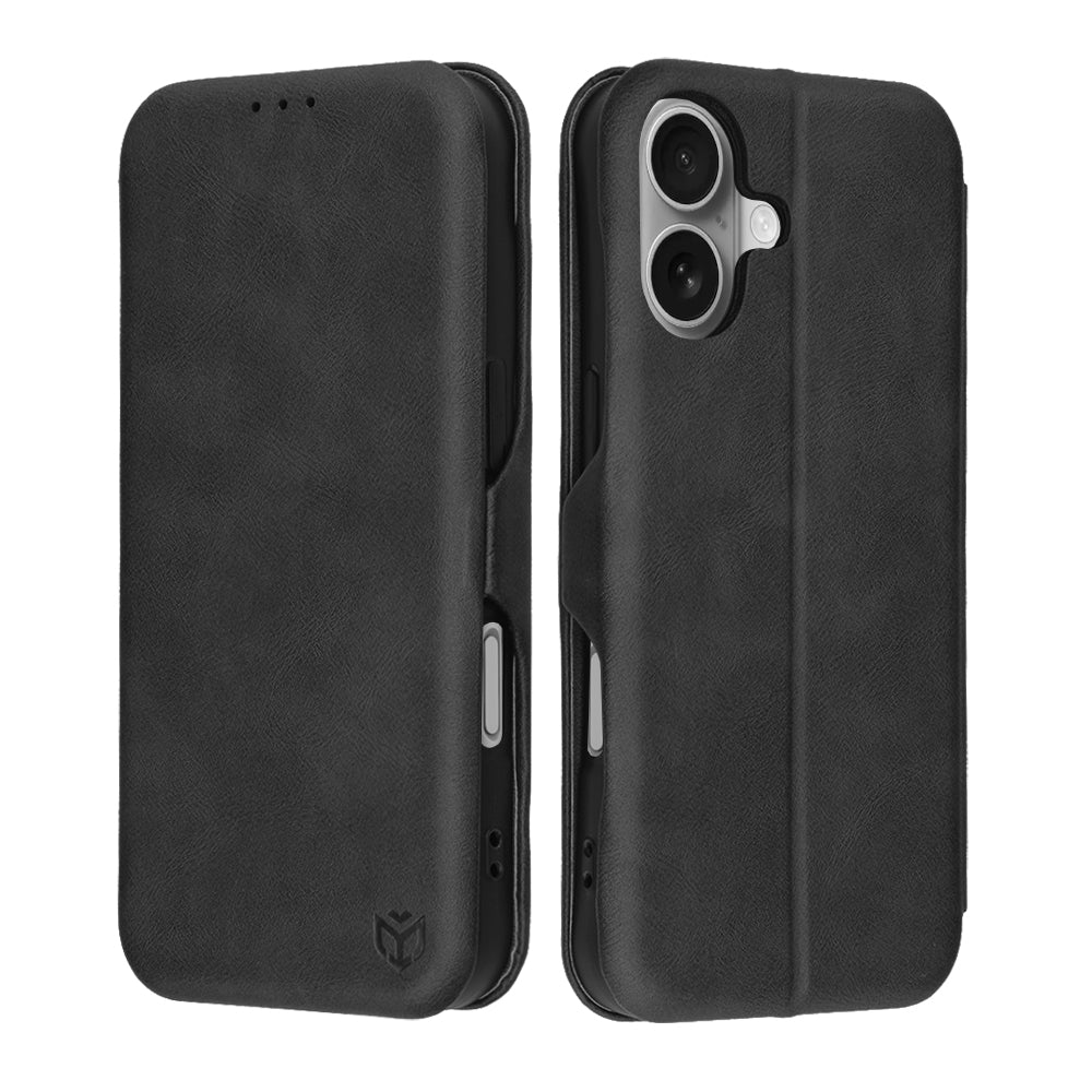 Калъф за Apple iPhone 17, Techsuit, Safe Wallet Plus, Черен
