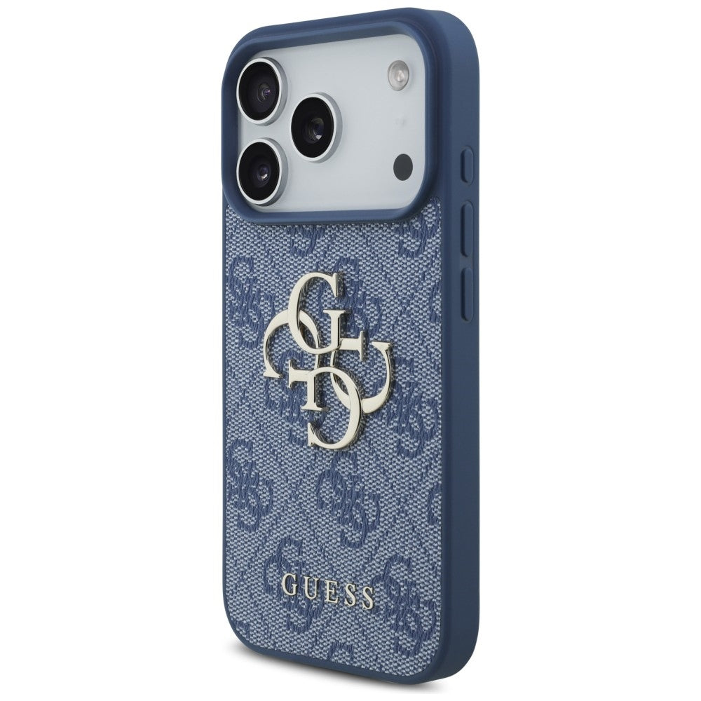 Калъф за Apple iPhone 18 Pro / 17 Pro, Guess, 4G Big Logo, Син