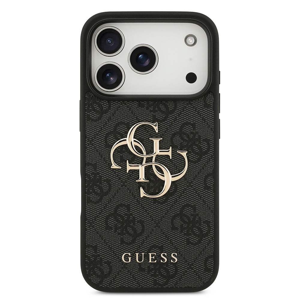 Калъф за Apple iPhone 18 Pro / 17 Pro, Guess, 4G Big Logo, Черен