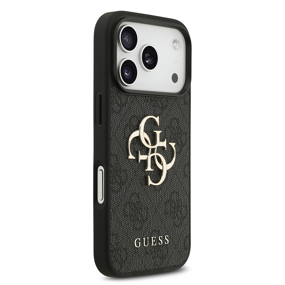 Калъф за Apple iPhone 18 Pro / 17 Pro, Guess, 4G Big Logo, Черен