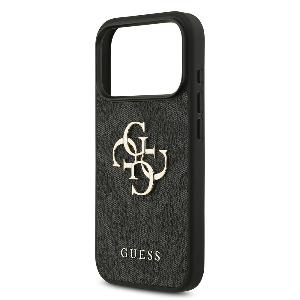Калъф за Apple iPhone 18 Pro / 17 Pro, Guess, 4G Big Logo, Черен