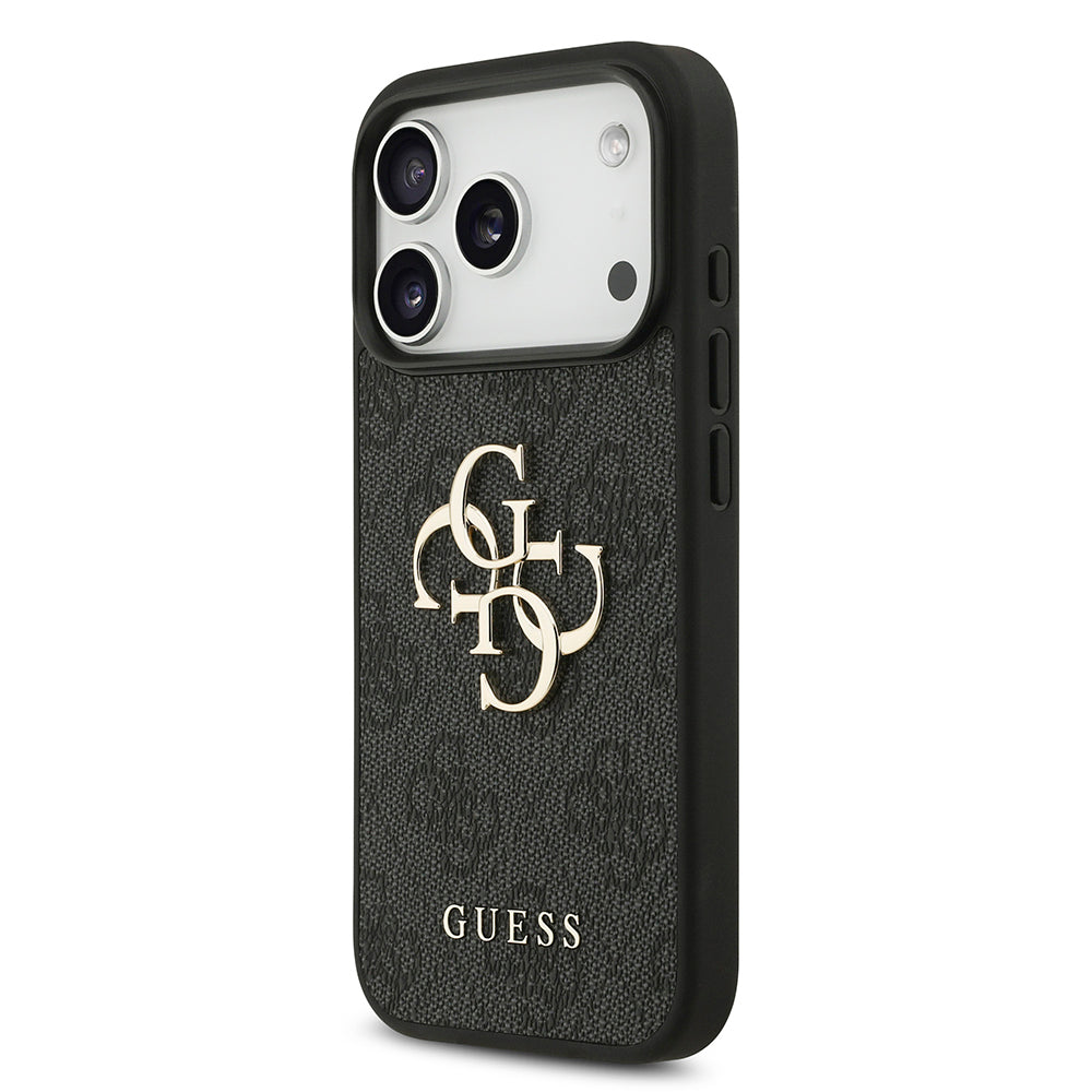 Калъф за Apple iPhone 18 Pro / 17 Pro, Guess, 4G Big Logo, Черен