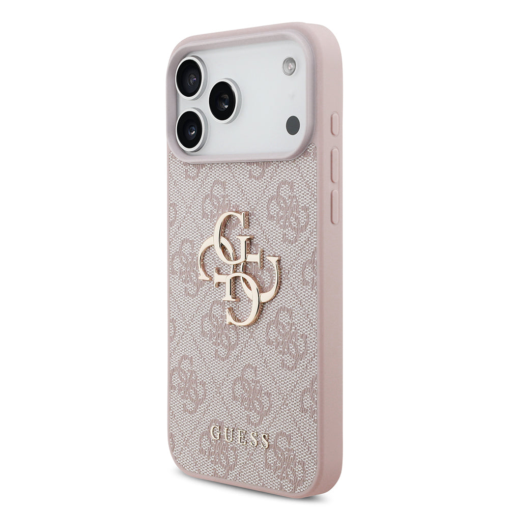 Калъф за Apple iPhone 18 Pro / 17 Pro, Guess, 4G Big Logo, Розов