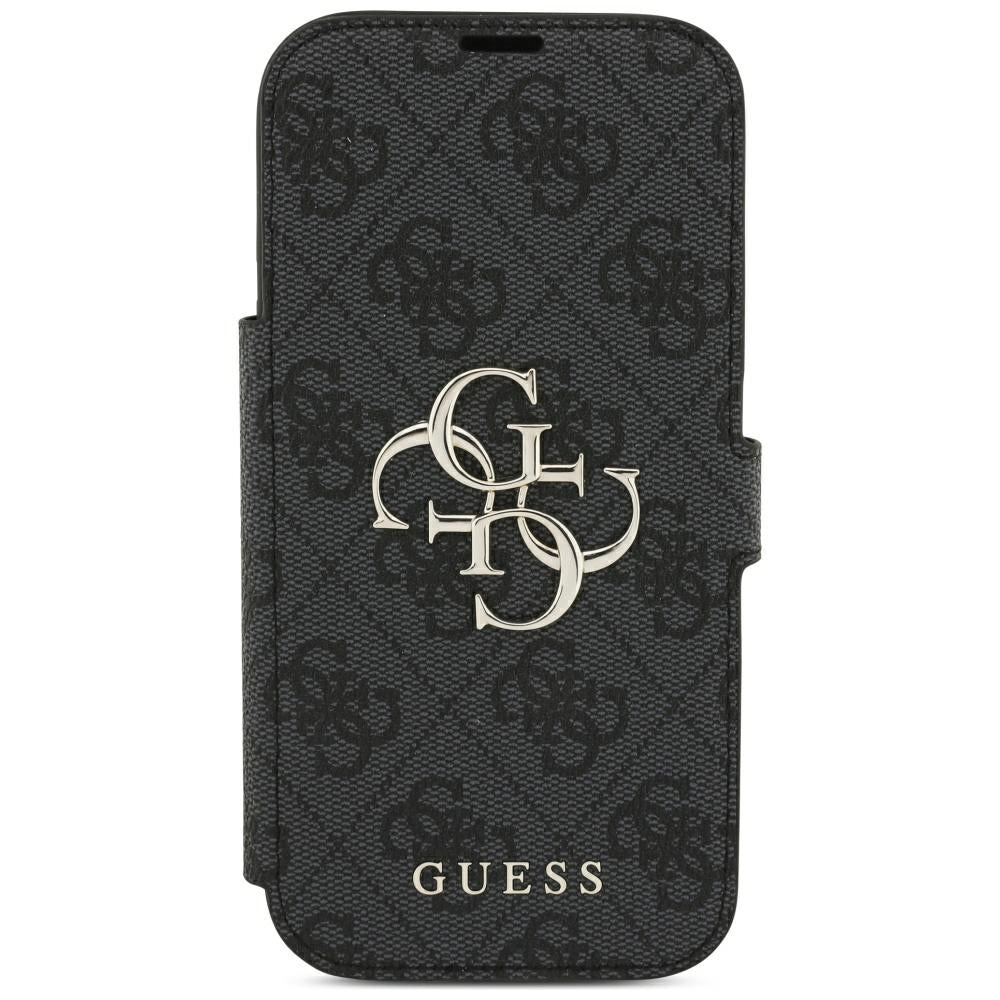 Калъф за Apple iPhone 18 Pro / 17 Pro, Guess, 4G метално лого, черен