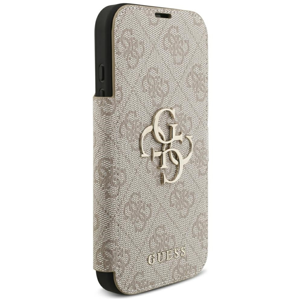 Калъф за Apple iPhone 18 Pro / 17 Pro, Guess, 4G метално лого, розов