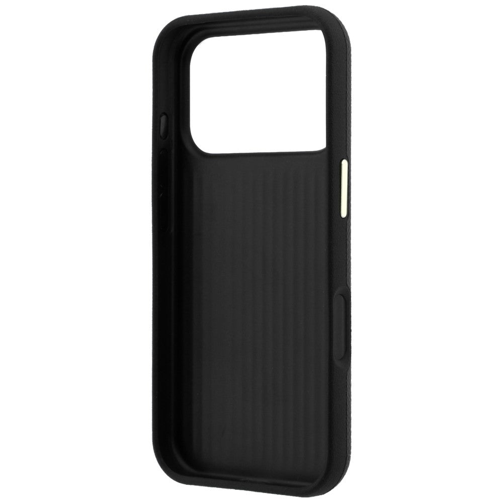 Case for Apple iPhone 18 Pro / 17 Pro, Guess, Grained Big Resin Logo, Black