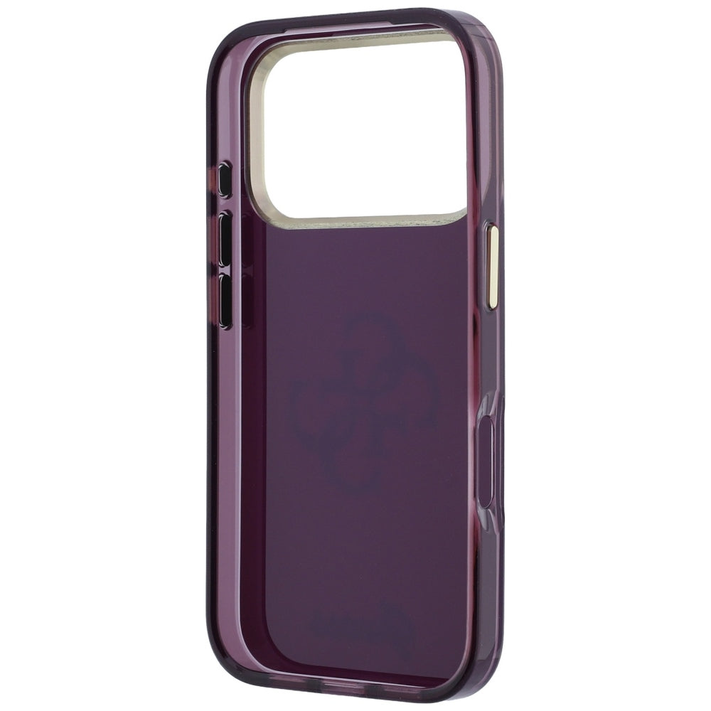 Калъф за Apple iPhone 18 Pro / 17 Pro, Guess, IML 4G Metal Script, Вишнев