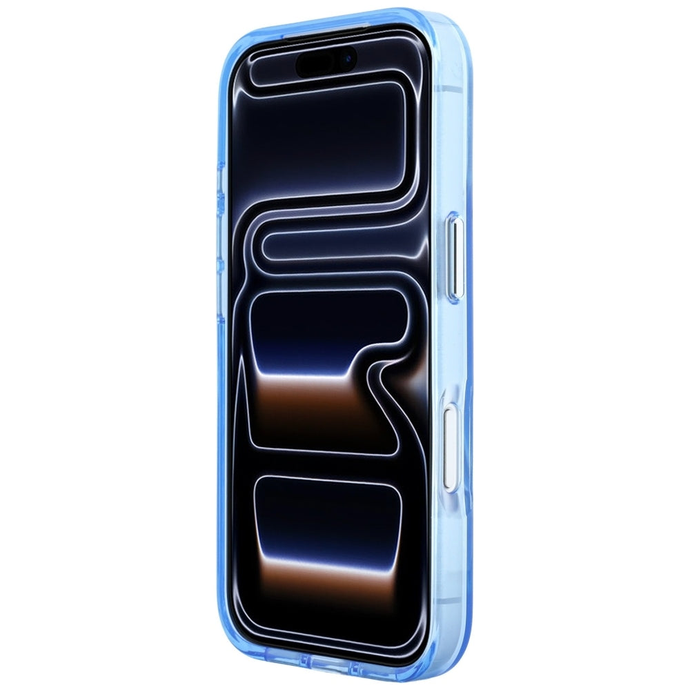Калъф за Apple iPhone 18 Pro / 17 Pro, Karl Lagerfeld, IML Голямо подписано лого от смола и метална рамка, Син