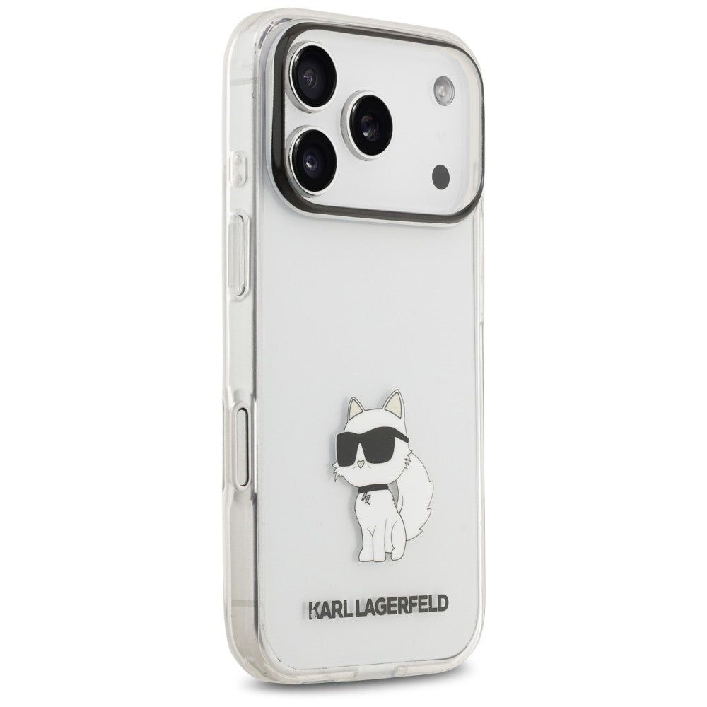 Калъф за Apple iPhone 18 Pro / 17 Pro, Karl Lagerfeld, IML Choupette NFT, прозрачен