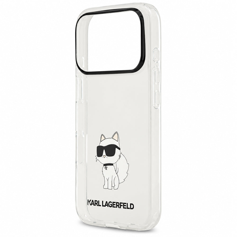 Калъф за Apple iPhone 18 Pro / 17 Pro, Karl Lagerfeld, IML Choupette NFT, прозрачен