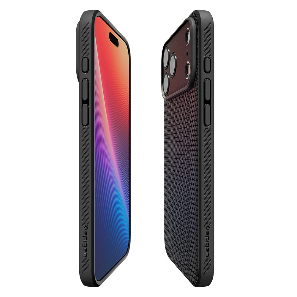Калъф за Apple iPhone 18 Pro / 17 Pro, Spigen, Liquid Air, Матиран Черен ACS12149